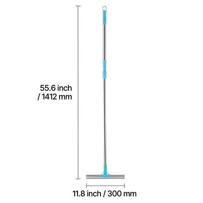 VEVOR Pet Hair Carpet Rake, Summervibes, 35.83-55.51 in Adjustable Long Handle Pet Hair Removal Broom, Reusable Advanced Lint Remover Scraper Dog Cat Fur Cleaning, for Carpet Rugs Mats Couch Furniture Cat Tree